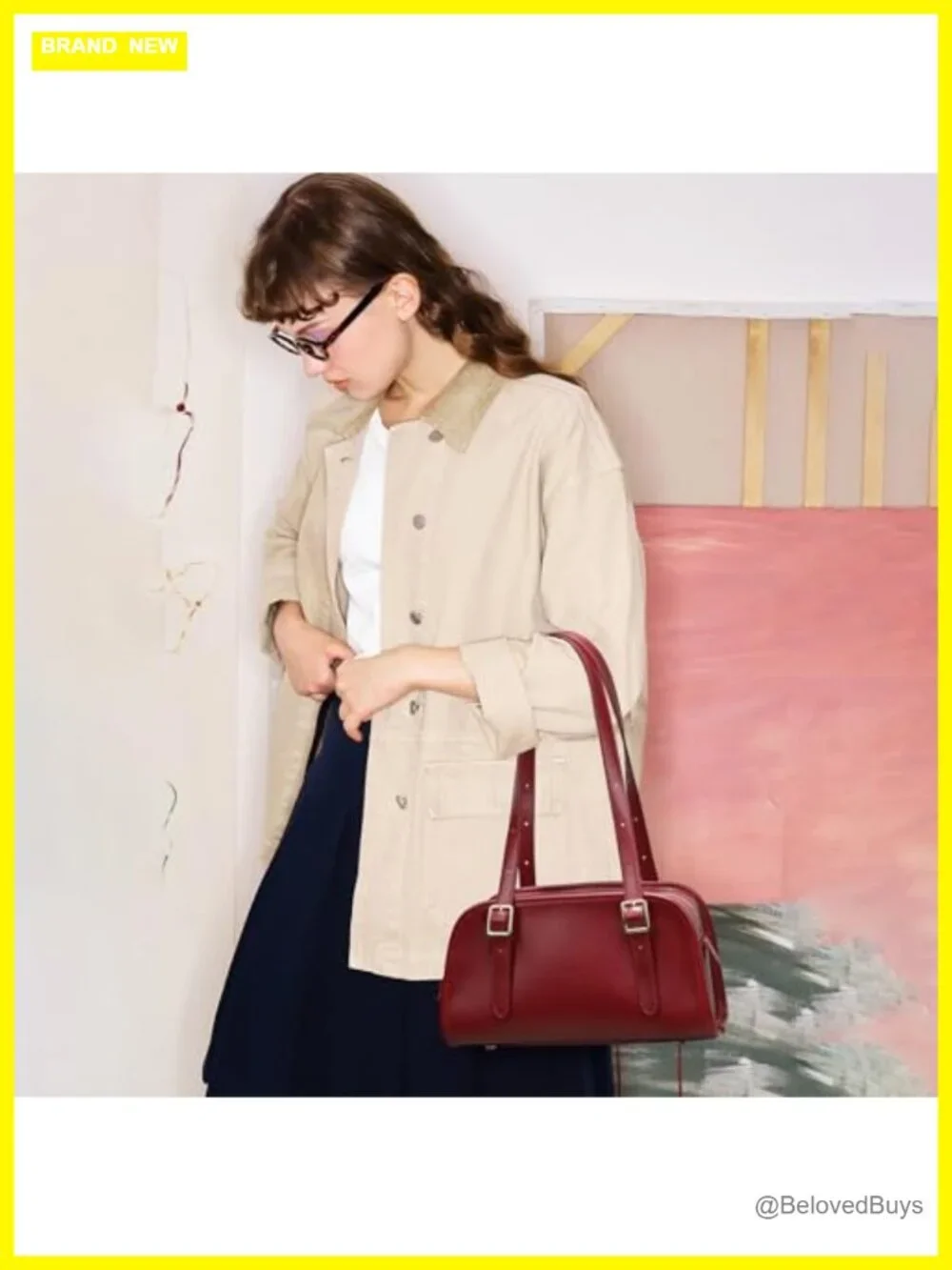 Leather Shoulder Handbag Top-Handle Hobo Bag with Adjustable Strap